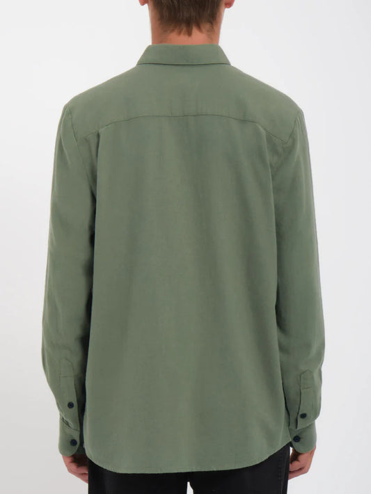 Volcom Caden Solid Shirt Ls Agave