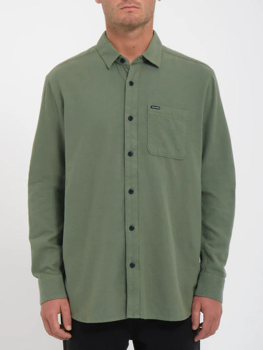 Volcom Caden Solid Shirt Ls Agave