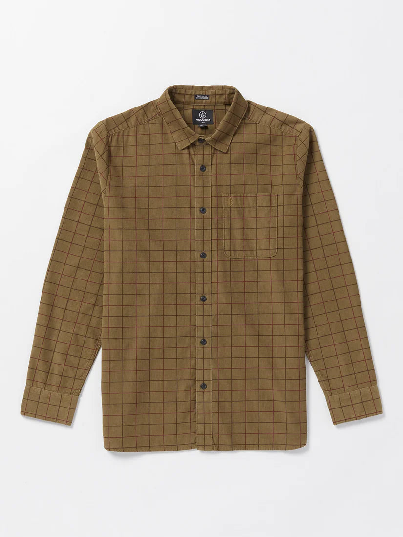 Volcom Zander Shirt Dark Khaki