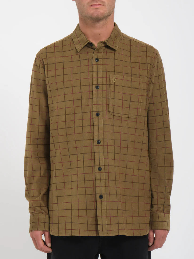Volcom Zander Shirt Dark Khaki
