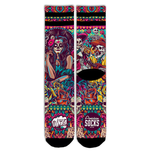American Socks Día de los muertos  - Mid High