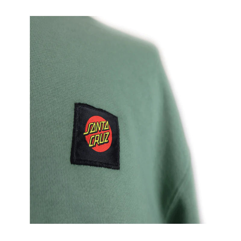 Santa Cruz Classic Label Hoodie Mineral Green