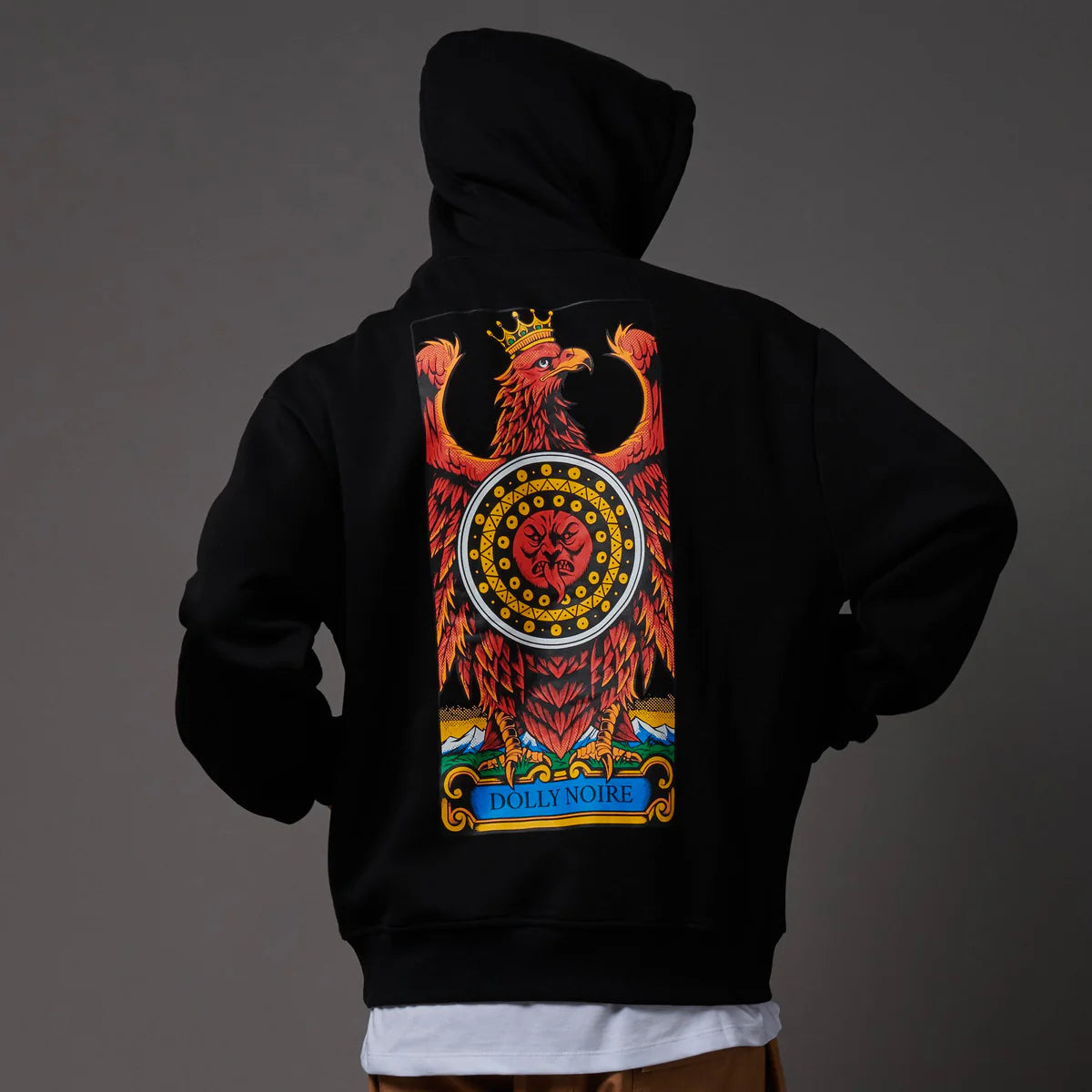 Dolly Noire Asso di Denari Hoodie Black