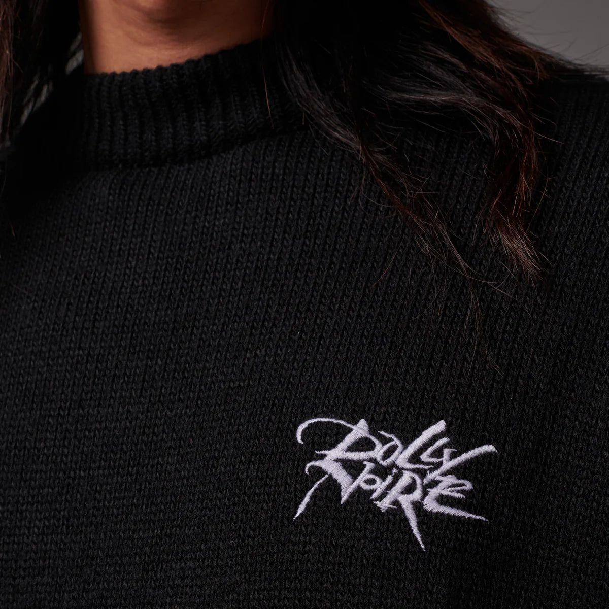 Dolly Noire LB Stamp Sweater Black