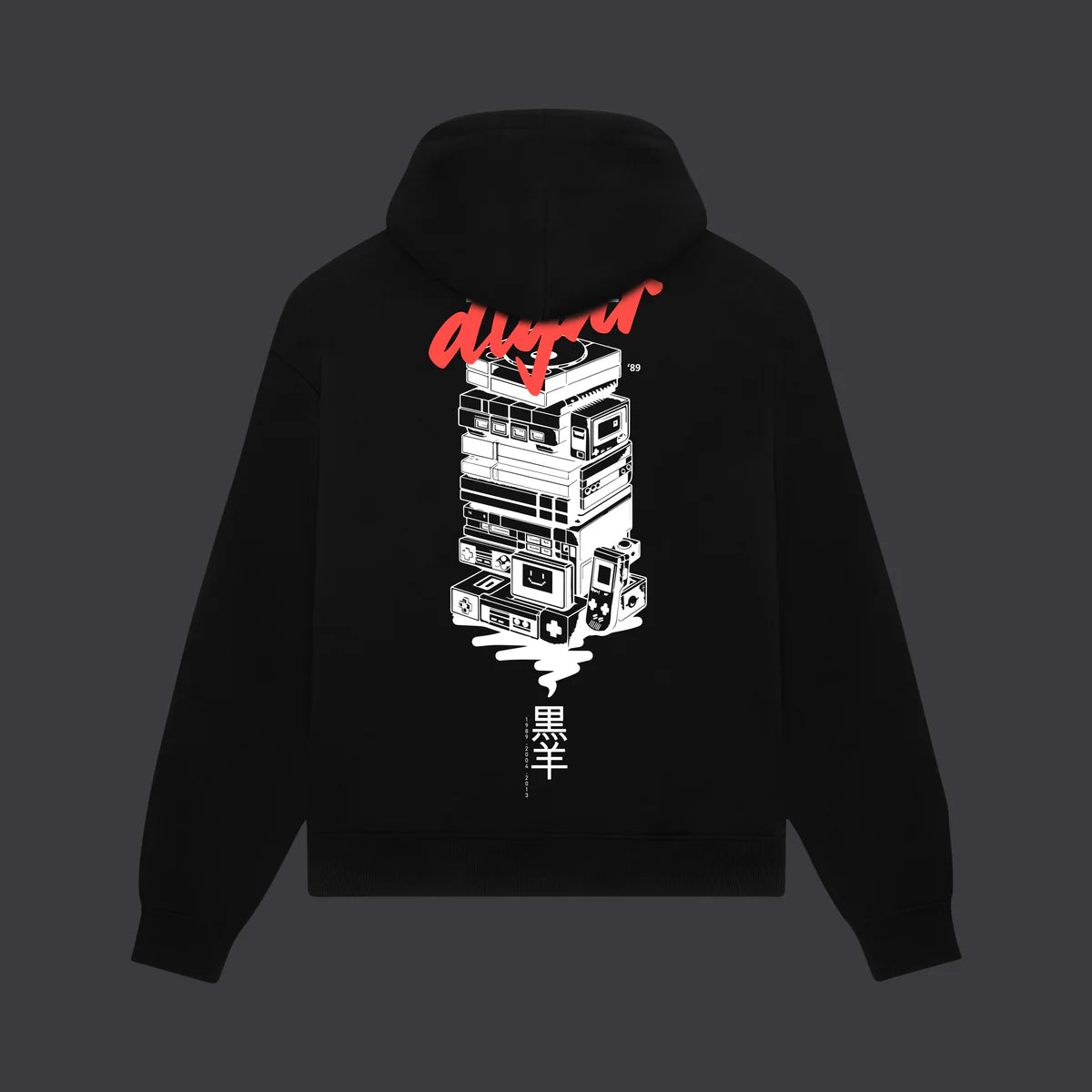 Dolly Noire Yokai Console Hoodie Black