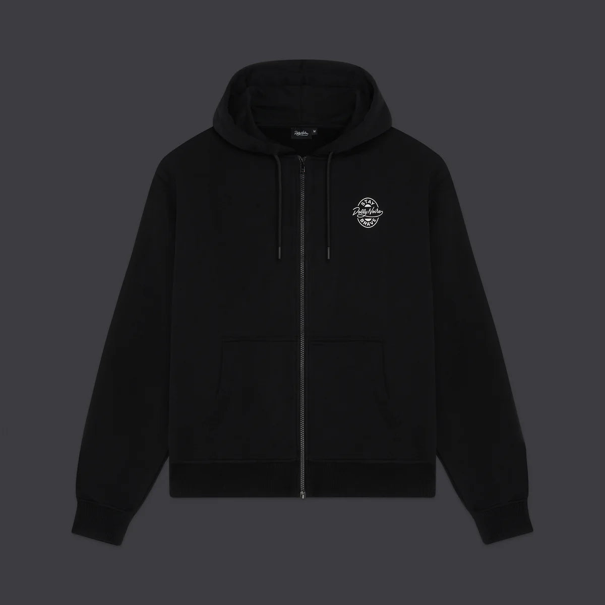 Dolly Noire  Logo Brew Label Zip Hoodie Black