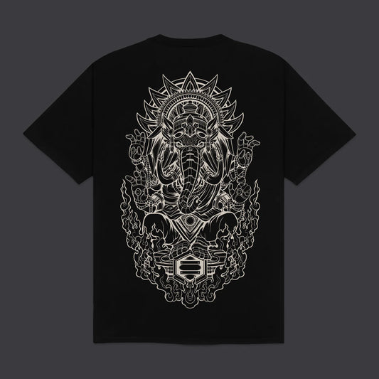 Dolly Noire Ganesha Outline Tee Black