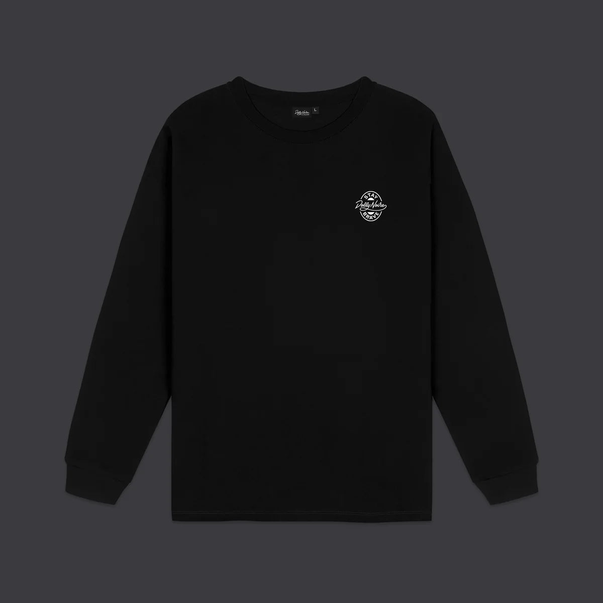 Dolly Noire Logo Brew Label Long Sleeves Tee Black