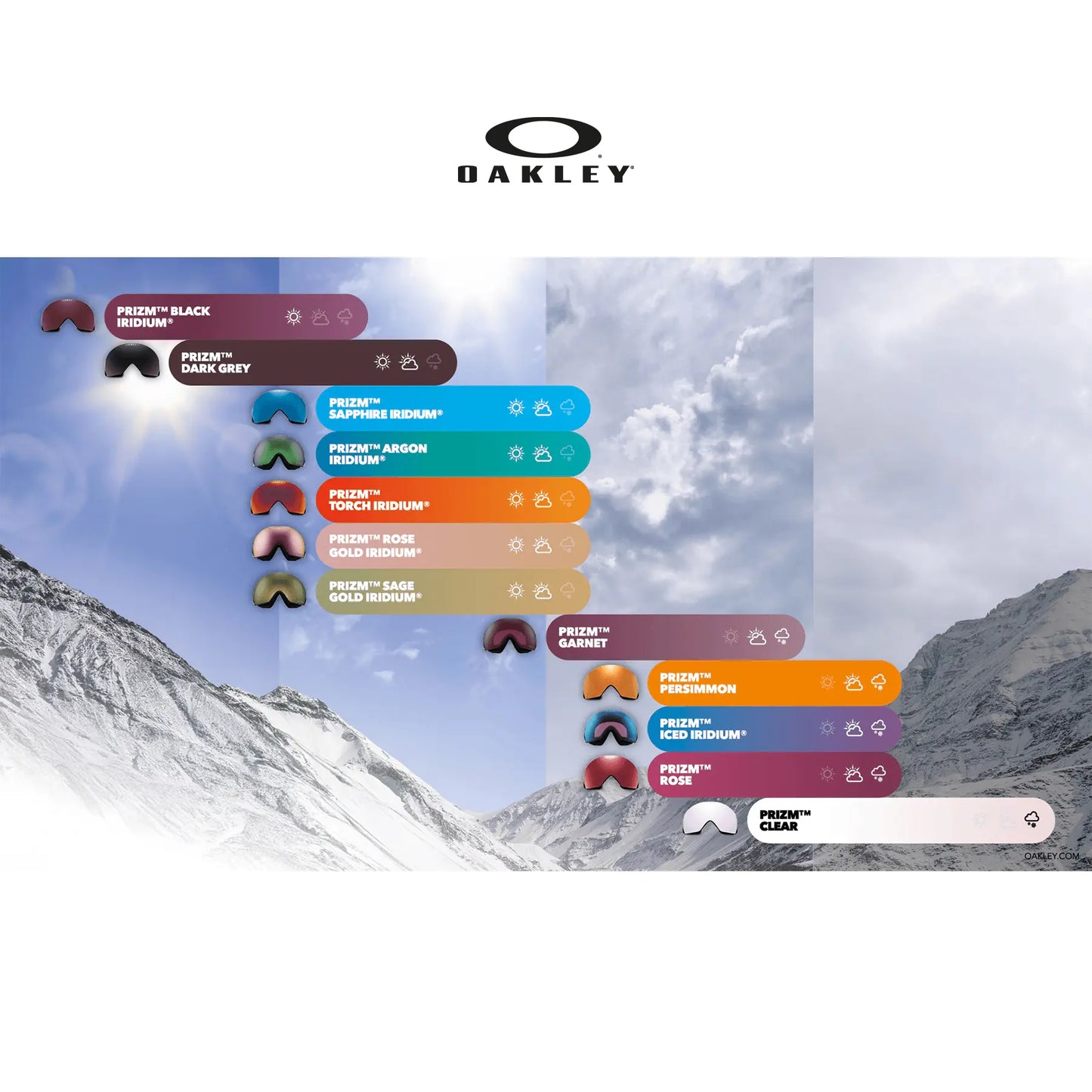 Oakley Flight Deck Pro L  Black Gold Prizm 24K Iridium + Prizm Snow Iced Iridium