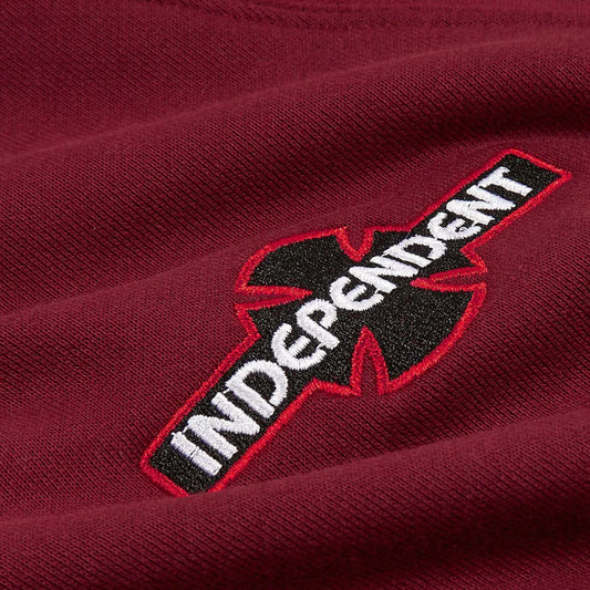 Independent ARRAY RAGLAN Pullover Hoodie - OXBLOOD