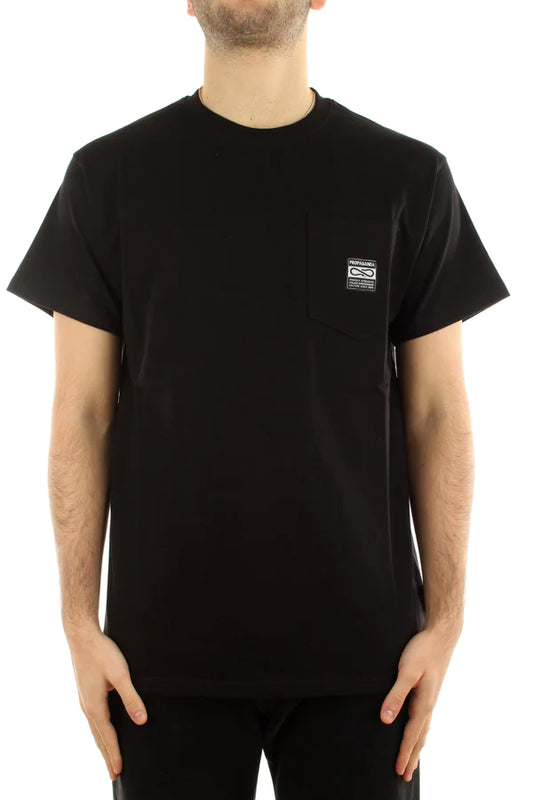 Propaganda Label Pocket Tee Black