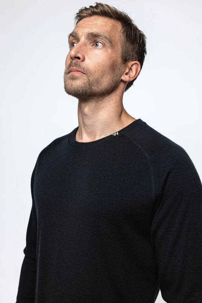 Woolf Merino Maglia girocollo in lana merino Tuv LS