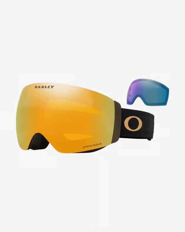 Oakley Flight Deck Pro L  Black Gold Prizm 24K Iridium + Prizm Snow Iced Iridium
