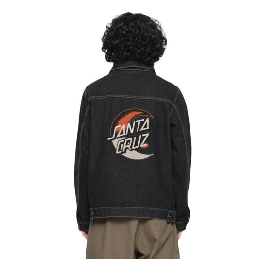 Santa Cruz Dark Moon Dot Jacket Black Denim