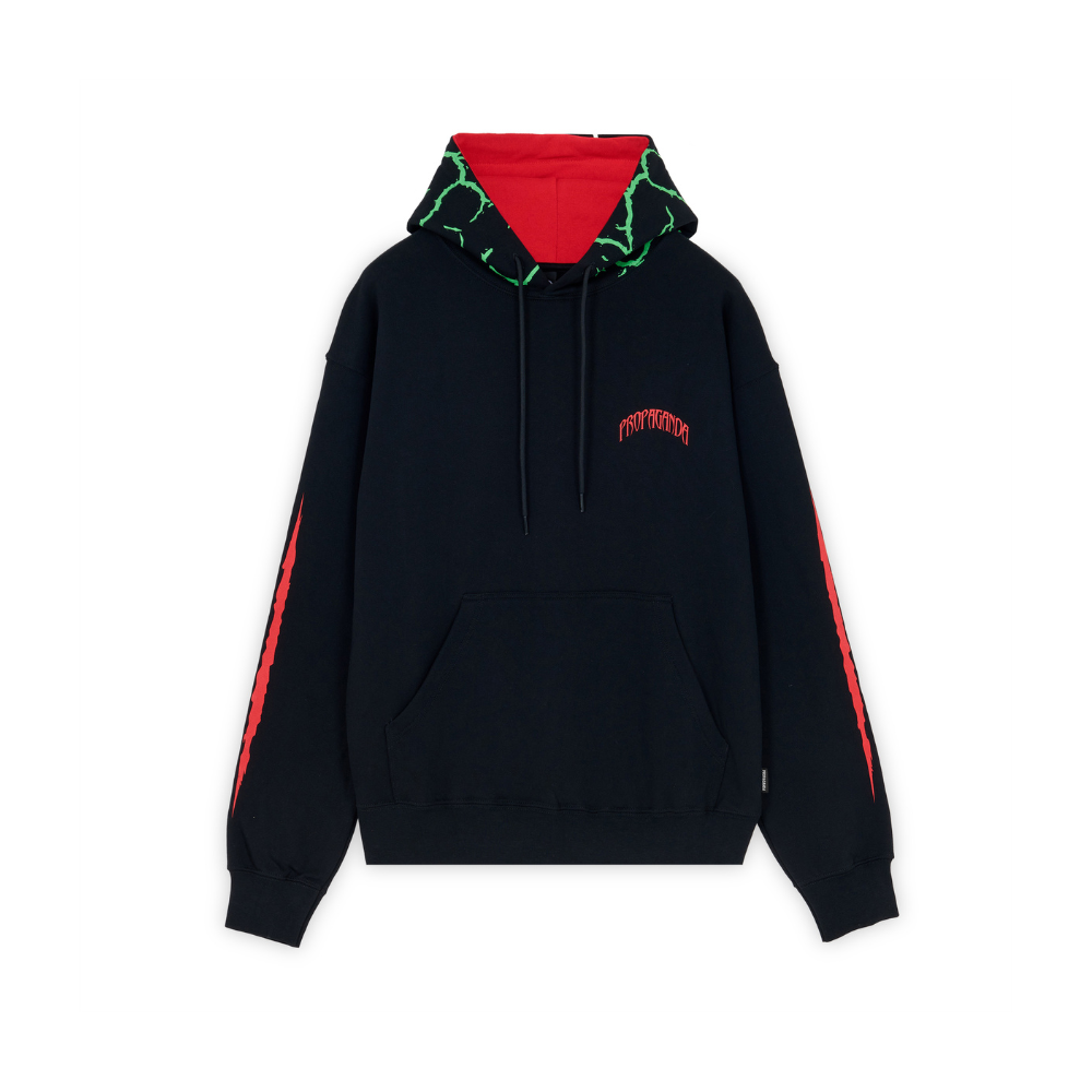 Propaganda Triangle Jurassic Hoodie Black