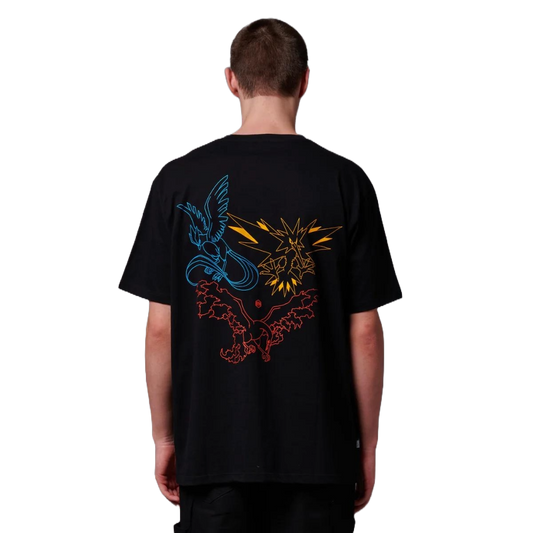 Dolly Noire Legendary Birds Tee Black Pokemon