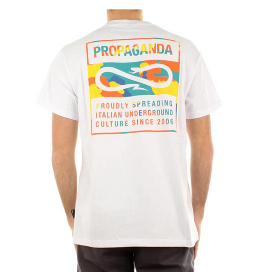 Propaganda Logo Classic Label Tee White
