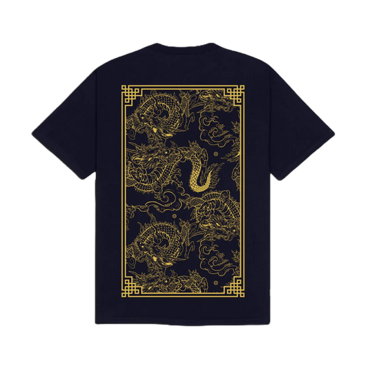 Dolly Noire Chinese Dragon Tee Navy
