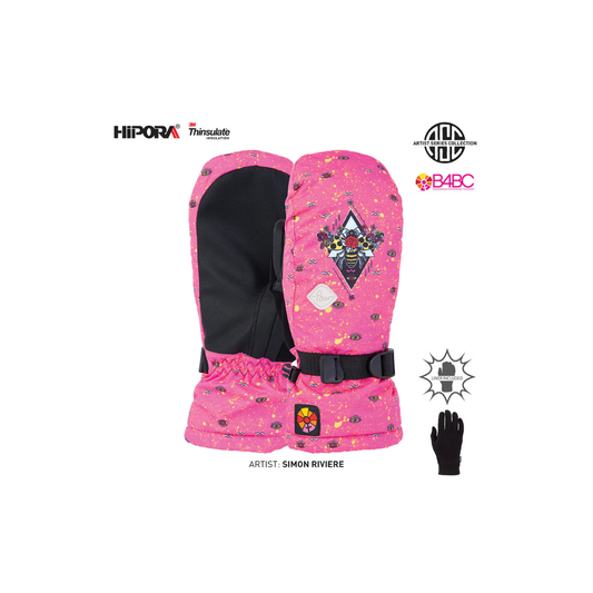 Pow Falon Mitt Pink  W