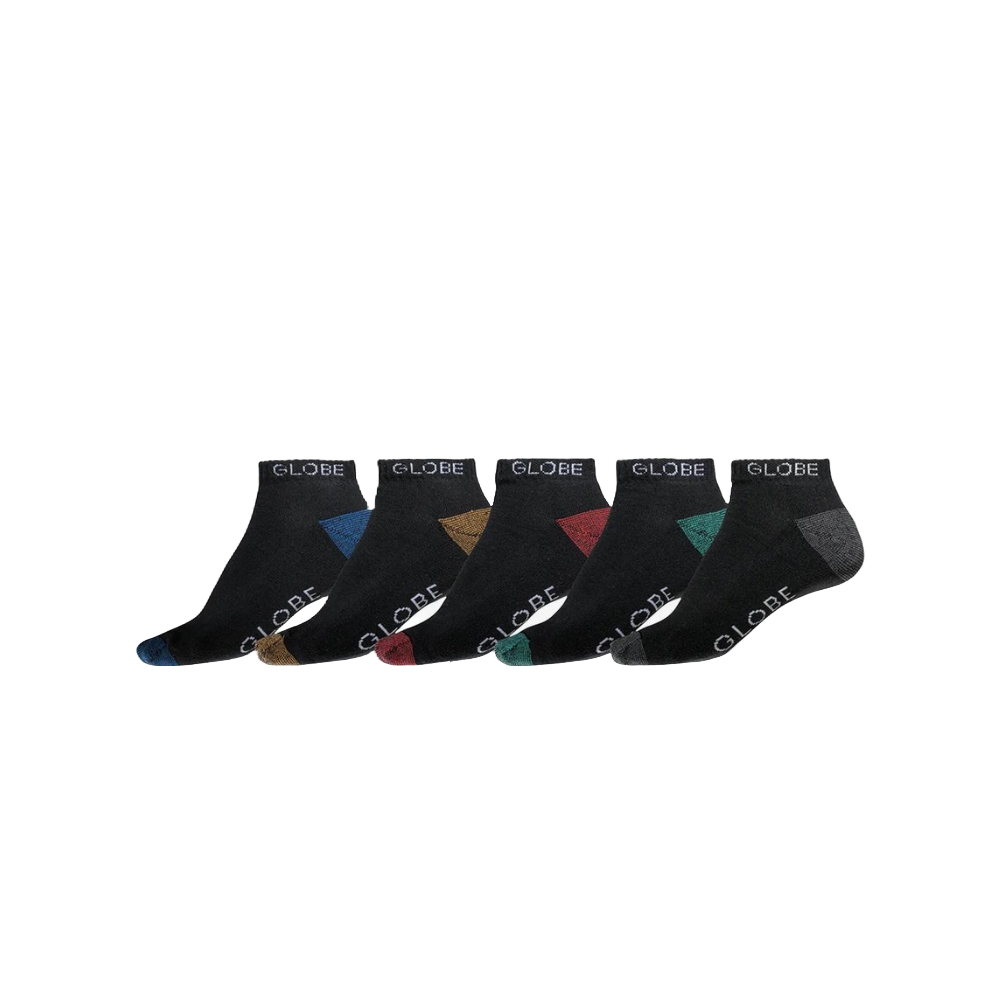 Globe Ingles Ankle Sock 5 Pack Black