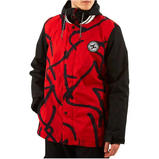 Dc shoes DCLA Jacket Racing Red Hieroglyphic Print