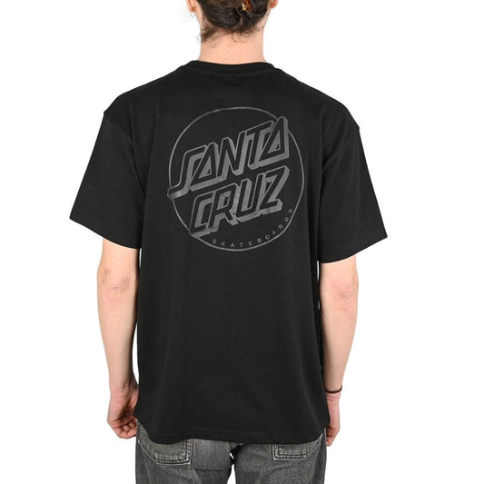Santa Cruz  Tonal Opus Dot Stripe T-Shirt Black