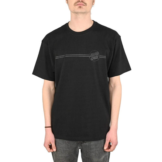 Santa Cruz  Tonal Opus Dot Stripe T-Shirt Black