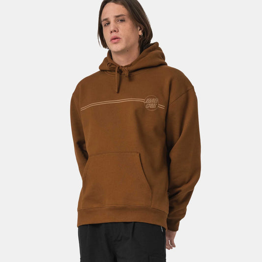 Santa Cruz Dot Stripe Hoodie Chestnut