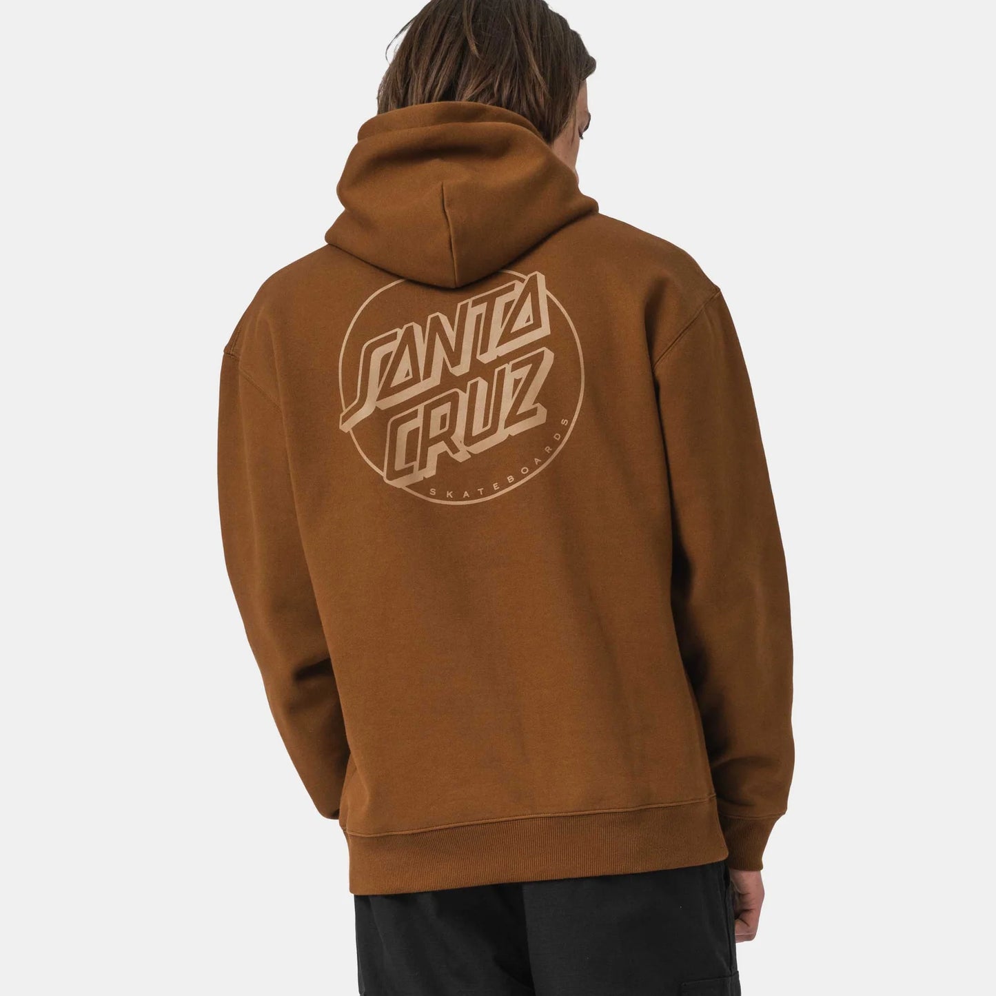 Santa Cruz Dot Stripe Hoodie Chestnut