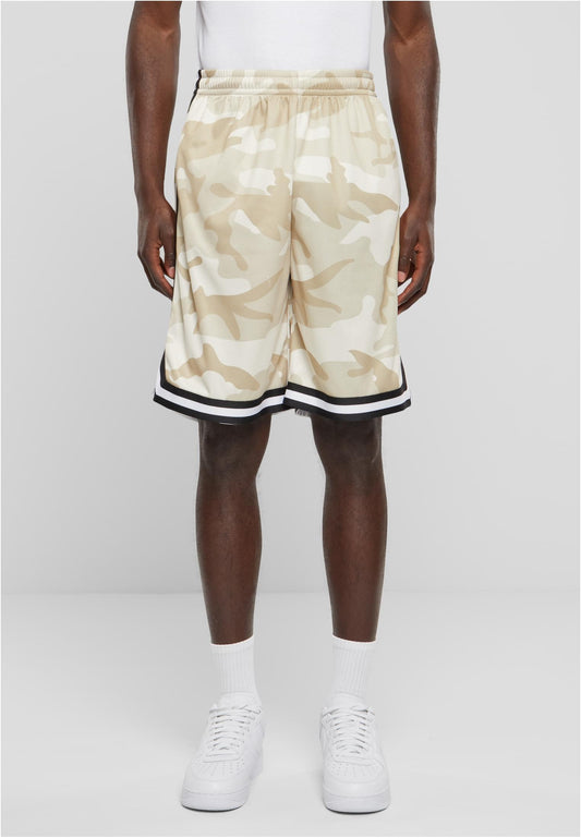 Urban Classics Mesh AOP Shorts Sand/Camo