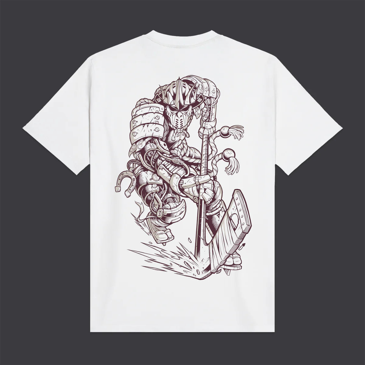 Dolly Noire BLUR Hockey Cyborg Tee White