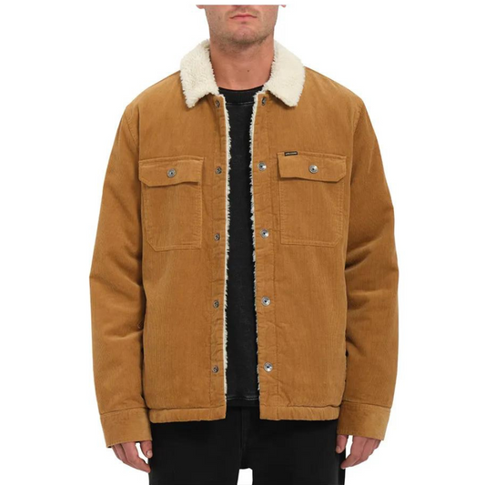 Volcom Keaton Plaid Jacket Tobacco