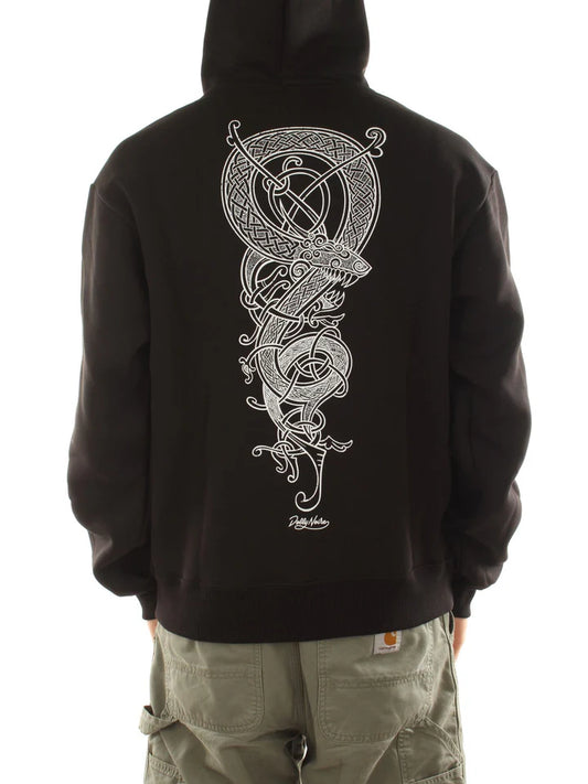 Dolly Noire Dragon Knot Hoodie Black