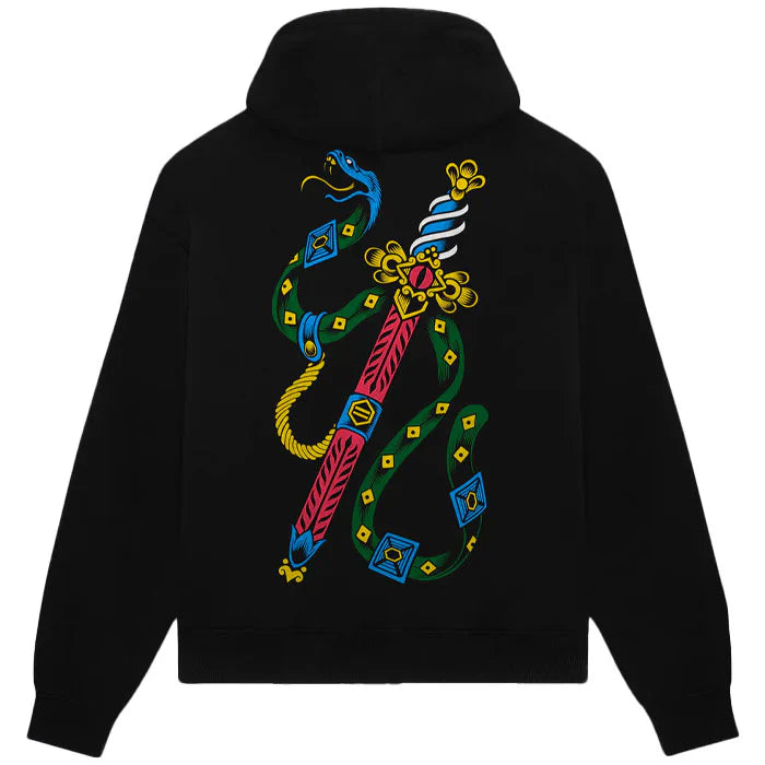 Dolly Noire Asso di Spade Hoodie Napoletane Black