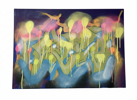 Dripping Neon Abstract 03