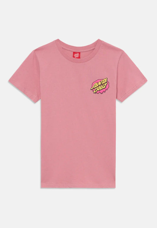 Santa Cruz Youth Slime Dot T-Shirt Pink