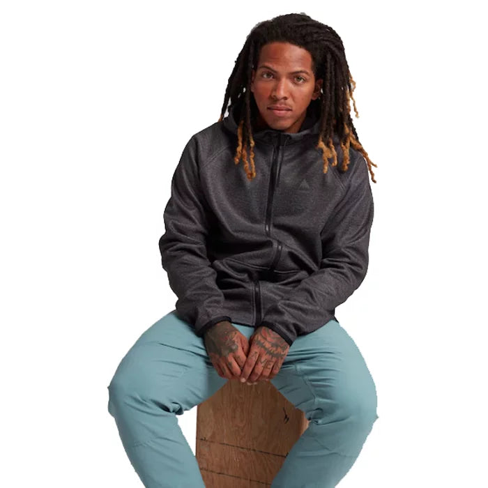 Burton Crown Weatherproof Full-Zip Fleece True Black Heather