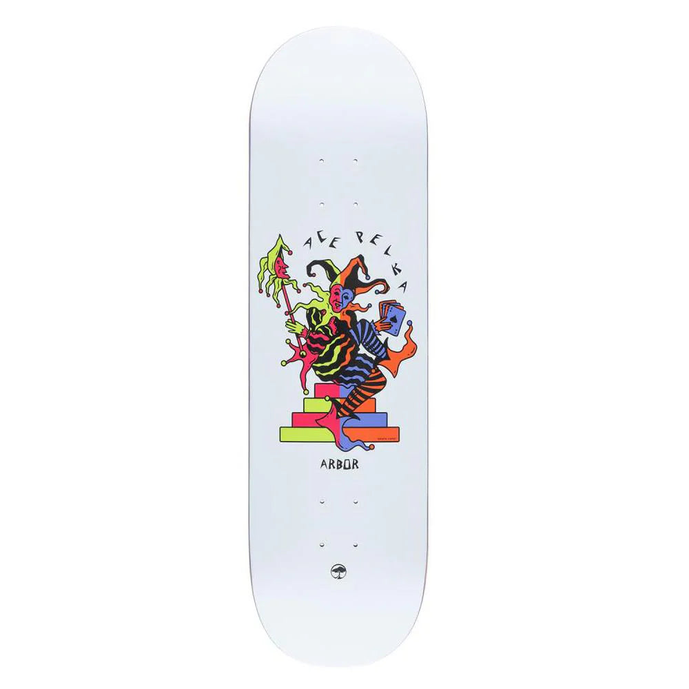 Arbor Pro Skateboard Deck Ace Pelka Death Card Multi 8.75"