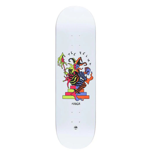 Arbor Pro Skateboard Deck Ace Pelka Death Card Multi 8.75"