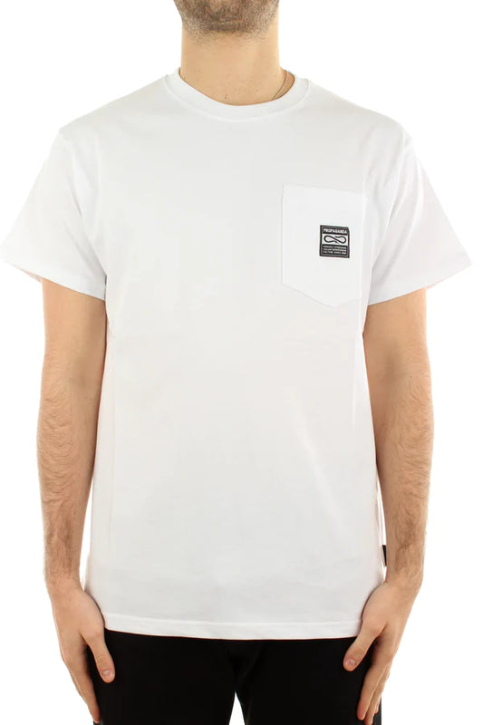 Propaganda Label Pocket Tee White