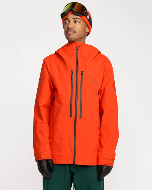 Volcom Anyox Guide Gore-Tex Pro Shell Jacket Orange Shock