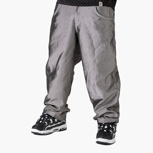 Jeans Denim Blueskin Silver Metallic Gray