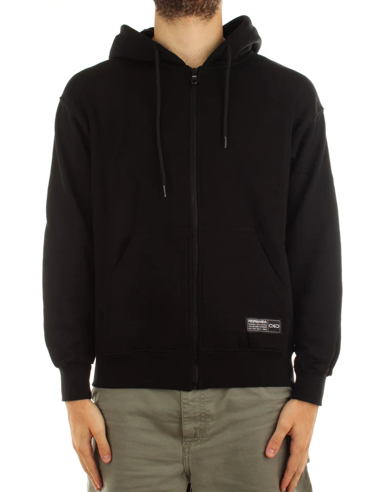 Propaganda Zip Label Camo Hoodie