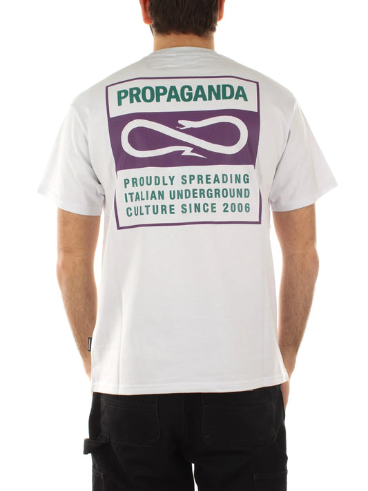 Propaganda Label Bicolor T-shirt White 2025