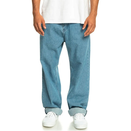 Quiksilver Jeans Baggy Nineties Wash Blu