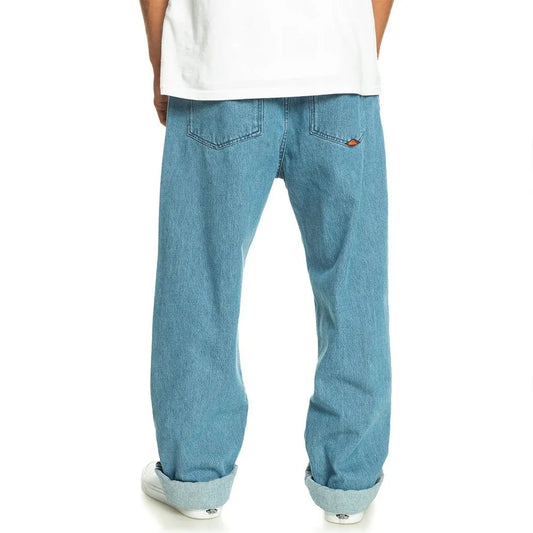 Quiksilver Jeans Baggy Nineties Wash Blu