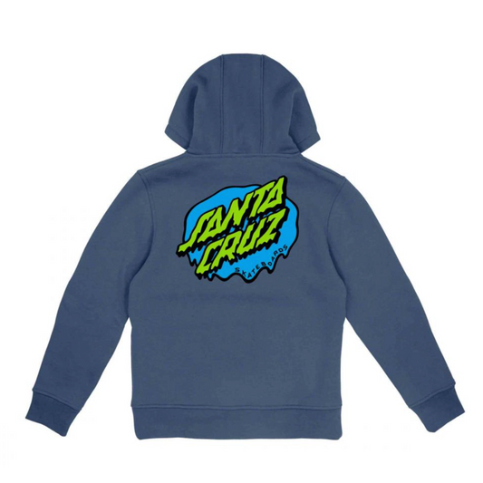 Santa Cruz Youth Slime Dot Hoodie Blue