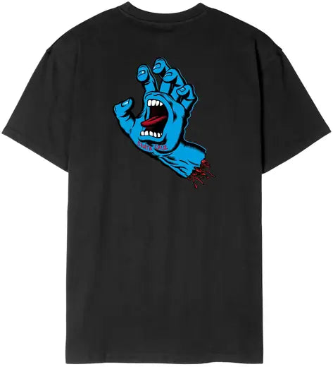 Santa Cruz Screaming Hand Chest T-Shirt Black
