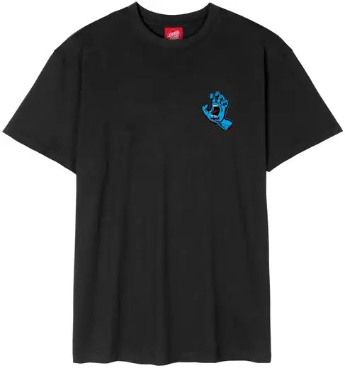 Santa Cruz Screaming Hand Chest T-Shirt Black