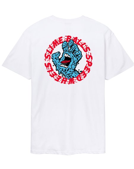 Santa Cruz Slime Balls Hand T-Shirt White